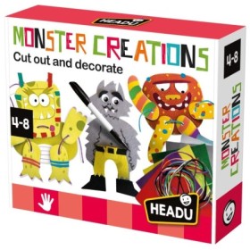 Set de creatie monstri cu diferite tehnici creative 4-8 ani